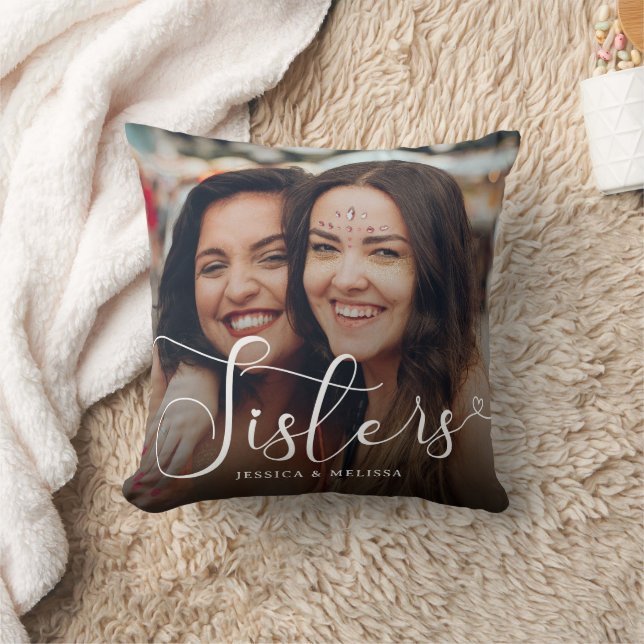 Coussin Cadeau de la photo moderne Script (Couverture)