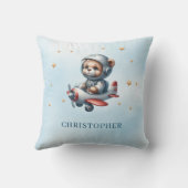 Coussin Cadeau de l'ours en peluche mignonette garçon baby (Verso)