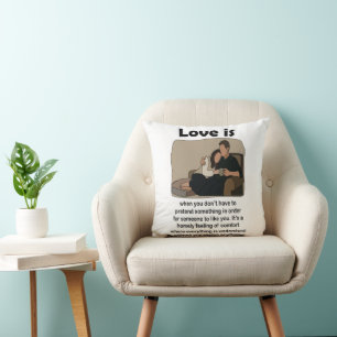 Coussin Cadeau de mariage Citation d'amour romantique Souv
