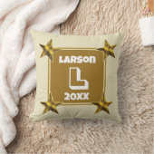 Coussin Cadeau de mariage initiales en or monogramme (Couverture)