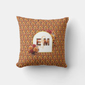 Coussin Cadeau de mariage personnalisé avec monogramme pou (Recto)