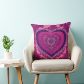 Coussin Cadeau de mariage rose magenta et violet (Chaise)