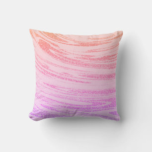 Coussin Cadeau de motif paillettes or rose abstrait de vag