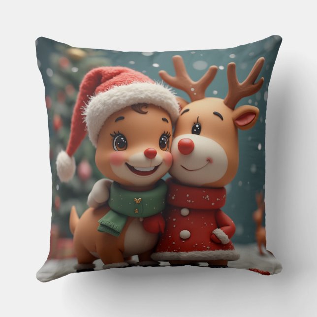 Coussin cadeau de Noël (Verso)