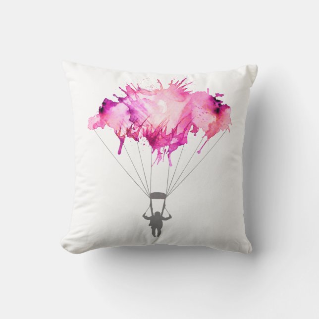 Coussin Cadeau de parachutage d'art de parachutisme de (Recto)