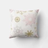 Coussin Cadeau de photo de bébé flocon de neige pour notre (Verso)
