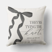 Coussin Cadeau de Réception de Mariage pour Noeud à Ruban (Verso)