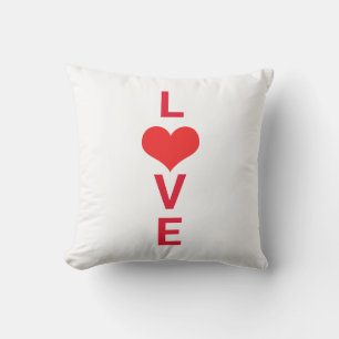 Coussin Cadeau de Saint-Valentin d'anniversaire d'amour ro