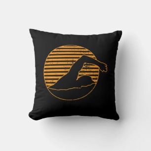 Coussin Cadeau Design De Baignade Pour Amoureux De Baignad