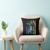 Coussin Cadeau d'infirmière Drapeau américain d'infirmière (Chaise)