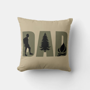 Coussin Cadeau drôle pour la fête des pères Randonnée Camp