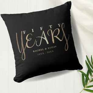 Coussin Cadeau du 50e anniversaire du Mariage d'or