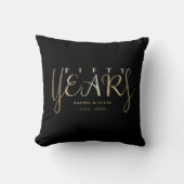 Coussin Cadeau du 50e anniversaire du Mariage d'or (Recto)