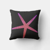 Coussin Cadeau étoile de mer pailleté rose violet pour la  (Verso)