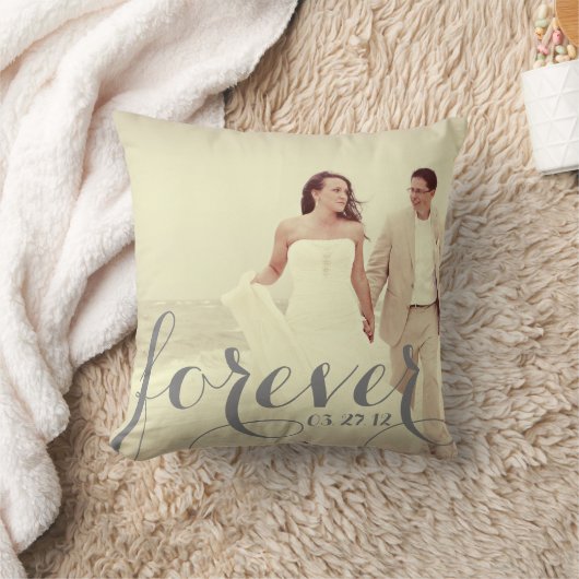 Coussin Cadeau fait sur commande de photo d'anniversaire (Couverture)
