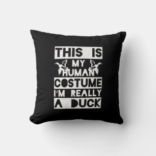 Coussin Cadeau Halloween Ceci Est Mon Costume Humain Je su