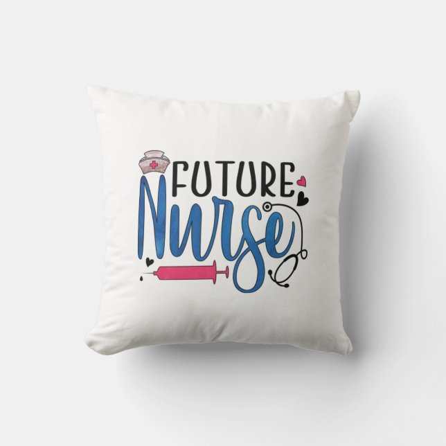 Coussin Cadeau infirmière | future infirmière (Recto)