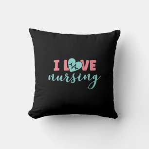 Coussin Cadeau infirmière I Love Nursing