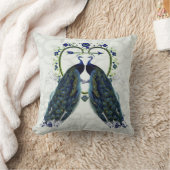 Coussin cadeau mariage à thème paon orné ajouter n (Couverture)