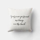 Coussin Cadeau Mariage de colombes blanches personnalisées (Verso)