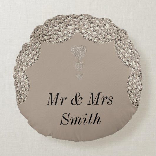 Coussin cadeau mariage inhabituel (Devant)