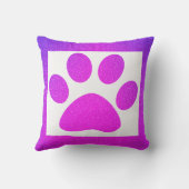 Coussin Cadeau mignon ombré pailleté avec empreinte de pat (Verso)