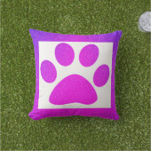 Coussin Cadeau Mignon Ombre Pailleté Empreinte de Patte Ro (Herbe)