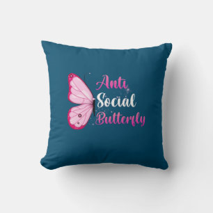 Coussin Cadeau Papillon Papillon anti-social