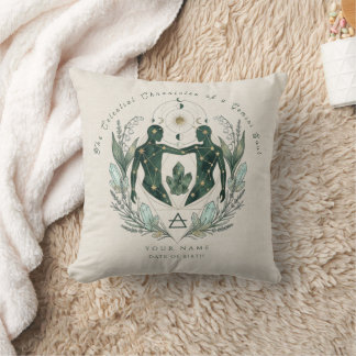 Coussin Cadeau personnalisé de fleur de naissance de juin 