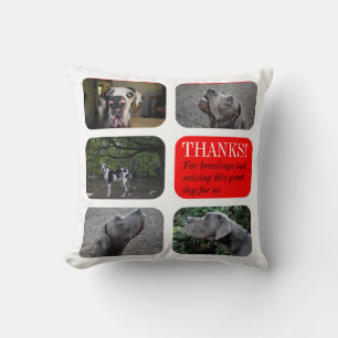 Coussin Cadeau personnalisé Great Dane