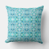 Coussin Cadeau Personnalisé Moderne Abstrait Turquoise Tex (Recto)
