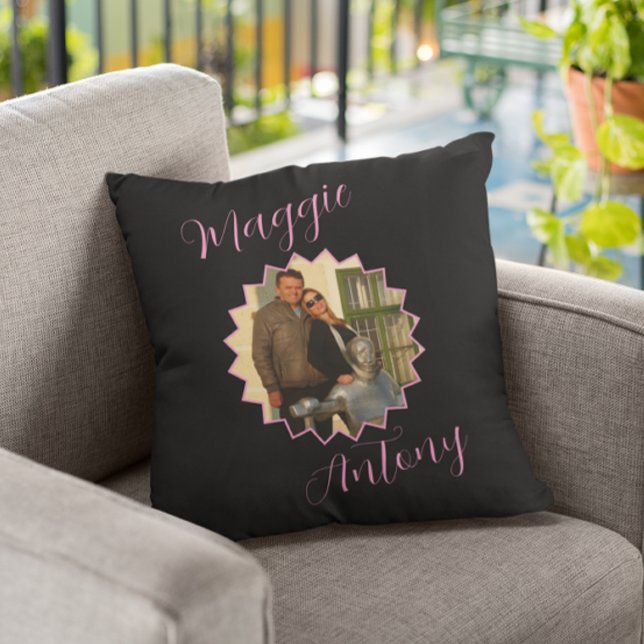 Coussin Cadeau photo de couple (Créateur téléchargé)