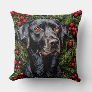 Coussin Cadeau pour amateur de Labador pour les fêtes de N