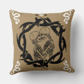 Coussin Cadeau pour amateurs de gothique sombre romantique (Verso)