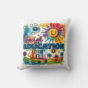 Coussin Cadeau pour enseignant Éducation spécialisée
