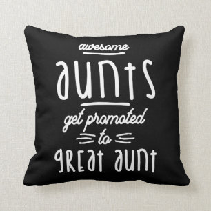 Coussin Cadeau pour la 1ère fois Grande Tante - Grandes Ta