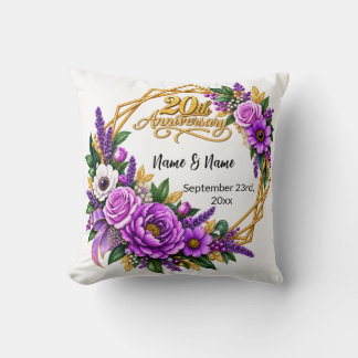 Coussin Cadeau pour le 20e anniversaire de mariage