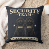 Coussin cadeau pour l'équipe de sécurité Cockapoo (Couverture)