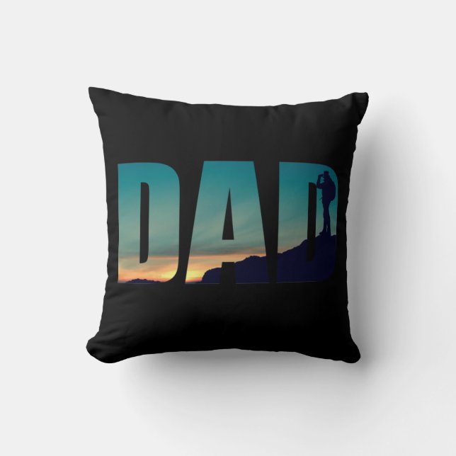 Coussin Cadeau pour papa randonneur (Recto)