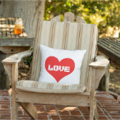 Coussin Cadeau Saint-Valentin Amour Cœur Mignon Rouge Blan (Chaise)