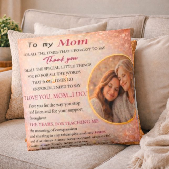 Coussin Cadeau sentimental pour maman (Créateur téléchargé)