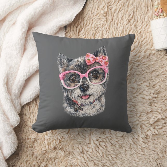 Coussin Cadeau Yorkshire Terrier pour les amoureux des chi (Couverture)