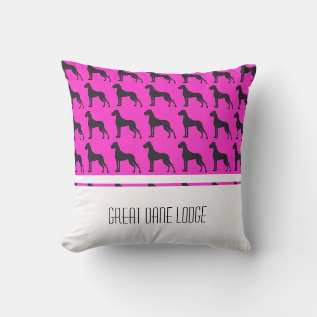 Coussin Cadeaux amusants pour Danois (Recto)