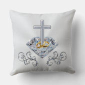 Coussin Cadeaux chrétiens d'anniversaire de mariage ou de (Verso)