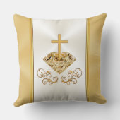 Coussin Cadeaux chrétiens du 50e anniversaire Mariage, Gol (Verso)