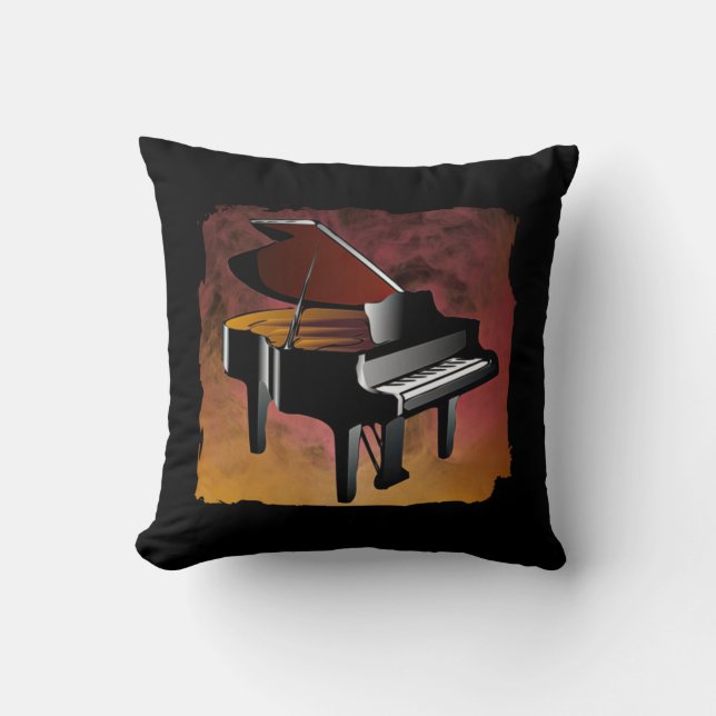 Coussin Cadeaux classiques de design de piano (Recto)