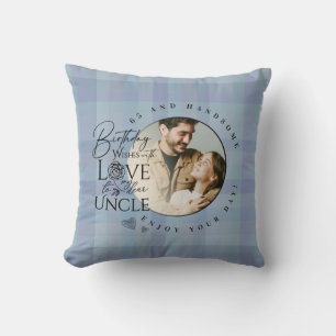 Coussin Cadeaux d'anniversaire mignons pour oncle Photo