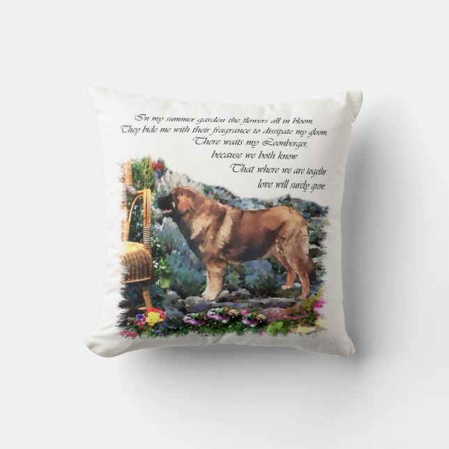 Coussin Cadeaux d'art Leonberger (Recto)