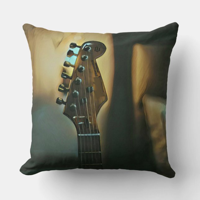 Coussin Cadeaux de guitare vintages (Recto)