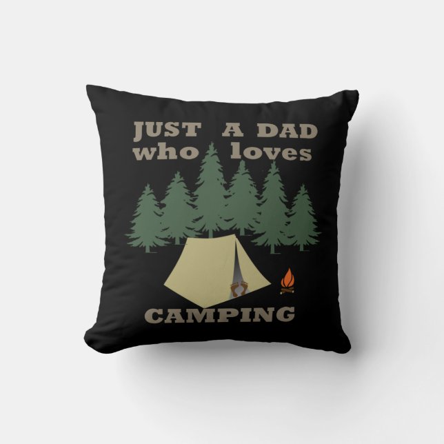 Coussin Cadeaux de papa campeur (Recto)